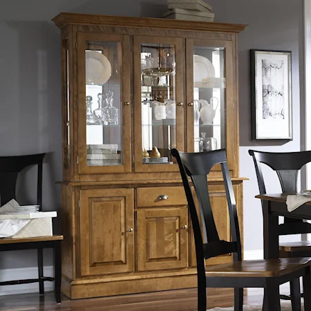 Customizable Buffet & Hutch China Cabinet